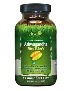 مکمل عصاره آشواگاندا اروین نچرالز | Irwin Naturals Extra Strength Ashwagandha 5 مکمل عصاره آشواگاندا اروین نچرالز