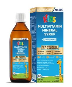 شربت مولتی ویتامین مینرال کودکان نوتراکسین 150 میلی Nutraxin Kids Multivitamin Mineral Syrup