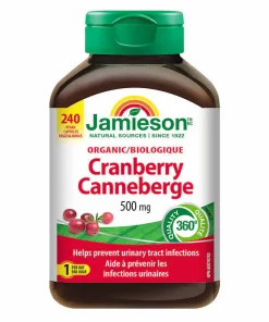 کرن بری ارگانیک جمیسون 500 میلی گرم  Jamieson Organic Cranberry 500mg