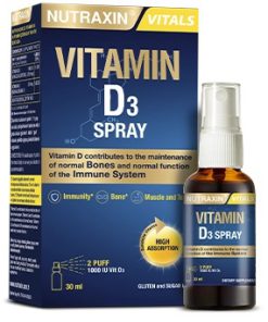 اسپری ویتامین د3 نوتراکسین 30 میلی Nutraxin Vitamin D3 Spray