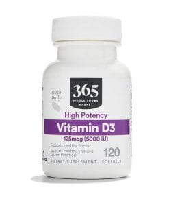 ویتامین دی ول فود Whole Foods Vitamin D3 5000 IU 5 ویتامین دی ول فود Whole Foods Vitamin D3 5000 IU