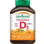 قرص جویدنی ویتامین D3 جمیسون 1000 واحدی 100 عددی