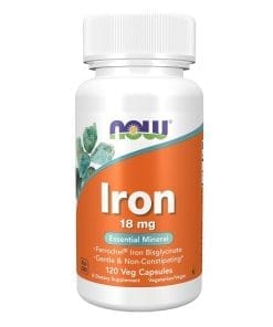 قرص آهن ناو 18 میلی گرم 120 عدد NOW Iron 18mg
