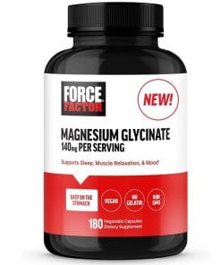 منیزیم گلیسینات فورس فاکتور 180 عدد Force Factor Magnesium Glycinate