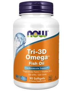 تری تری دی امگا 3 ناو 90 عددی NOW Tri-3D Omega