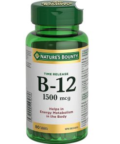 ویتامین B12 نیچرز بونتی 1500 میکروگرم 80 عدد 7 ویتامین B12 نیچرز بونتی 1500 میکروگرم 80 عدد