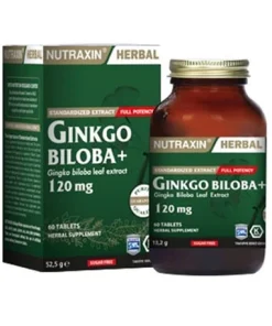 جینکو بیلوبا نوتراکسین 120 میلی گرم 60 عدد Nutraxin Ginkgo Biloba 4 جینکو بیلوبا نوتراکسین 120 میلی گرم