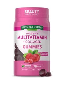 پاستیل مولتی ویتامین و کلاژن نیچرز تریث برای خانم ها