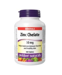 کلات زینک وبر نچرالز 400 عددی Webber Naturals Zinc Chelate 50 mg