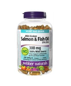 روغن ماهی سالمون آلاسکا آزاد وبر نچرالز