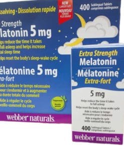 ملاتونین وبر نچرالز 5 میلی گرم ۴۰۰ عددی Webber naturals Melatonin 5 ملاتونین وبر نچرالز 5 میلی گرم