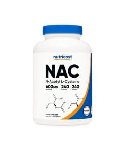 ان استیل ال سیستئین (NAC) نوتری کاست 240 عددی Nutricost N-Acetyl L-Cysteine (NAC) Capsules 5 ان استیل ال سیستئین (NAC) نوتری کاست 240 عددی Nutricost N-Acetyl L-Cysteine (NAC) Capsules
