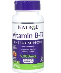 ویتامین ب 12 ناترول 5000 میکروگرم 100 عدد NATROL VUTAMIN B12