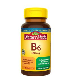ویتامین ب6 نیچرمید 100 عددی Nature Made Vitamin B6 100 mg