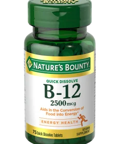 قرص ویتامین B12 نیچرز بونتی 2500 میکروگرم 75 عدد