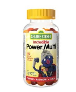 پاستیل مولتی ویتامین کودکان مولتی پاور سسمی استریت 180 عددی Sesame Street® Power Multivitamin Gummies