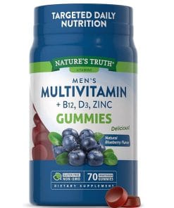 پاستیل مولتی ویتامین مردانه نیچرز تریث حاوی ویتامین B12، D3 و زینک