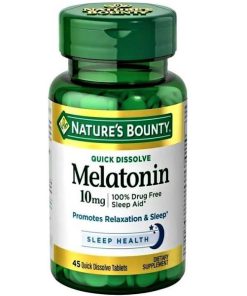 قرص ملاتونین نیچرز بونتی 10 میلی گرم 45 عدد 1 قرص ملاتونین نیچرز بونتی 10 میلی گرم 45 عدد
