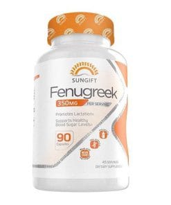 کپسول شنبلیله سان گیفت 350 میل 90 عدد Sungift Fenugreek
