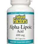 کپسول آلفا لیپوئیک اسید ۲۰۰ میلی‌گرم Alpha-Lipoic Acid از برند نچرل فاکتورس مکمل آنتی اکسیدان Alpha-Lipoic Acid 200 mg by Natural Factors